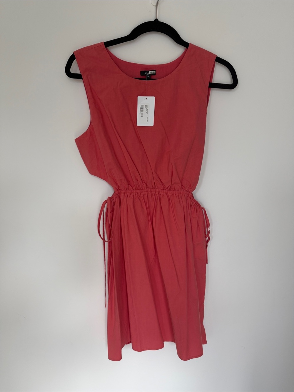 Rails Sleeveless Coral Drawstring Waist Dress